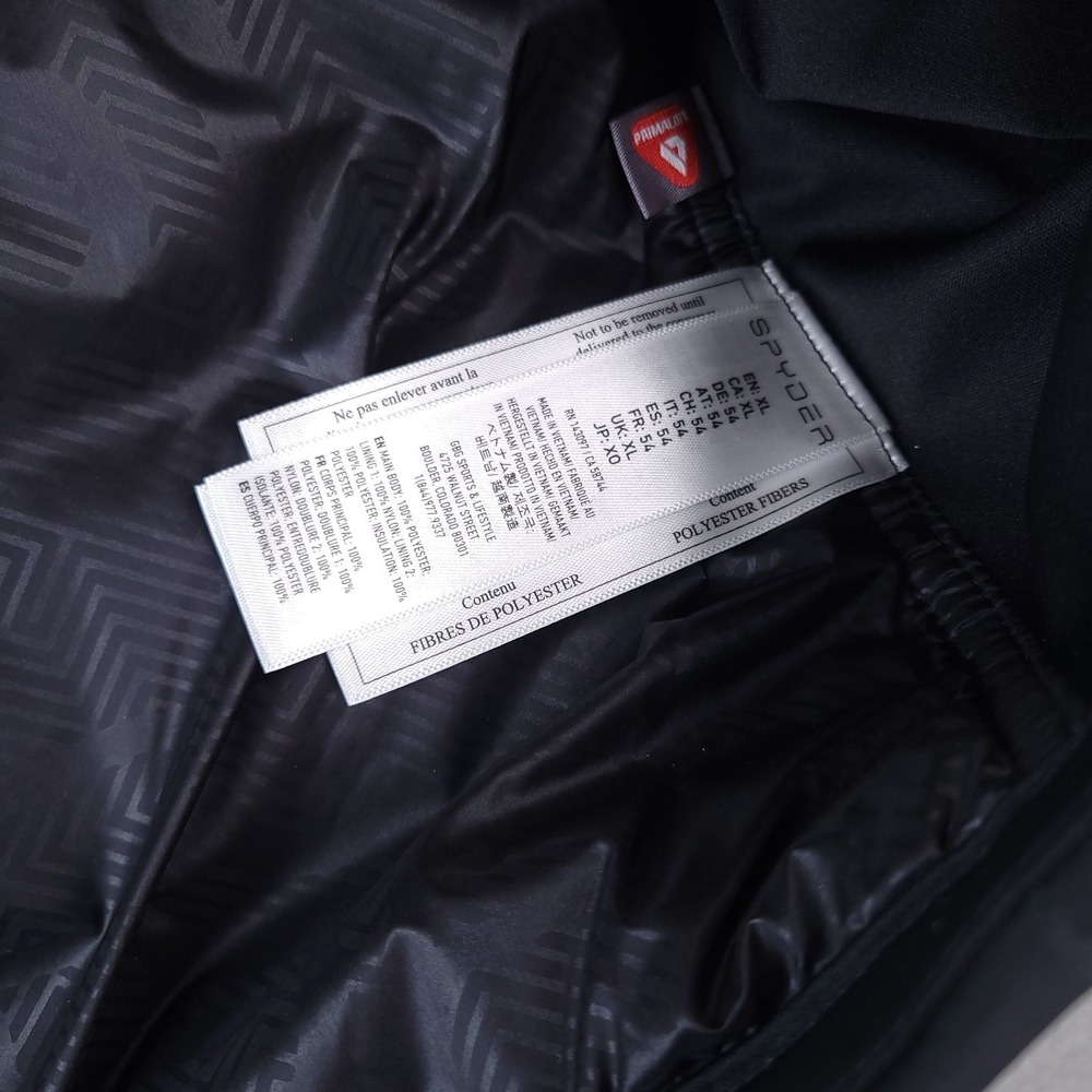Spyder Transit GTX Infinium Hybrid Jacket Mens XL Grey Black Primaloft Goretex - Picture 9 of 14